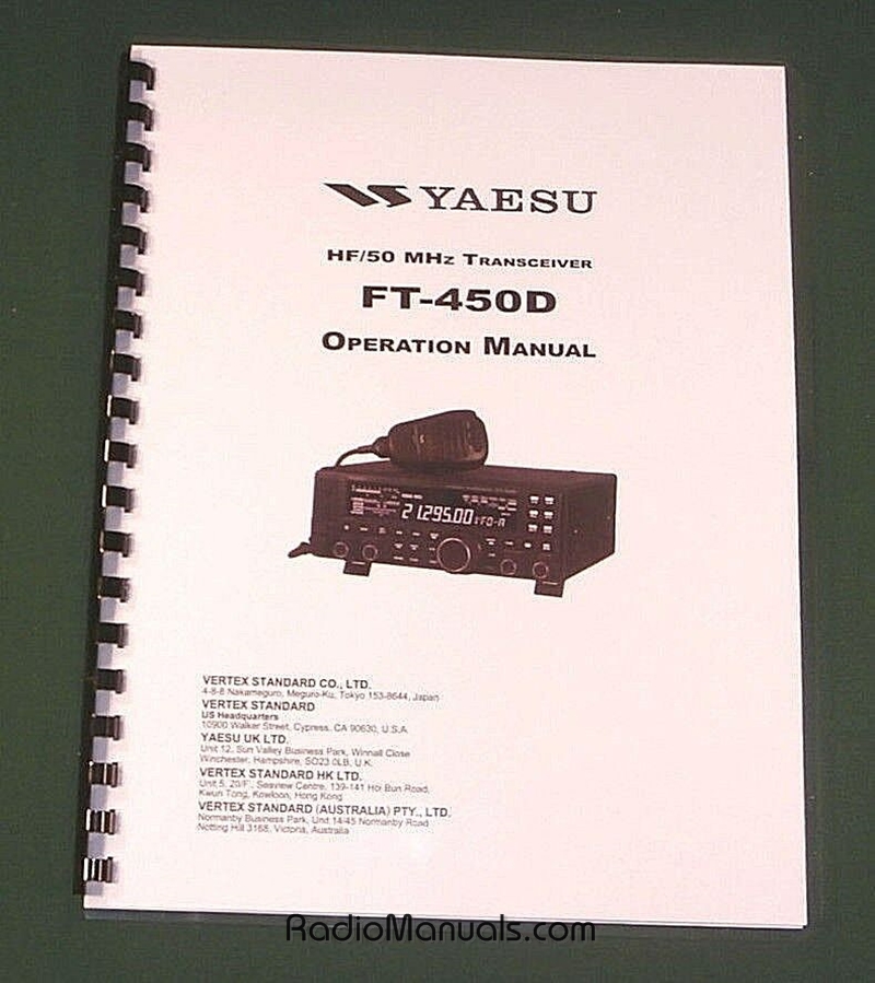 Yaesu FT-450D Operation Manual